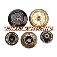 15mm Four Parts Spring metal snap button for women dresses