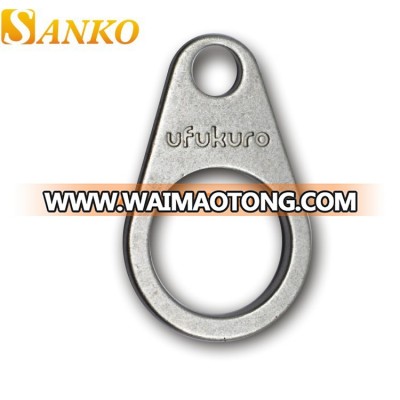 factory manufacture high quality metal zipper puller in matte nickle color