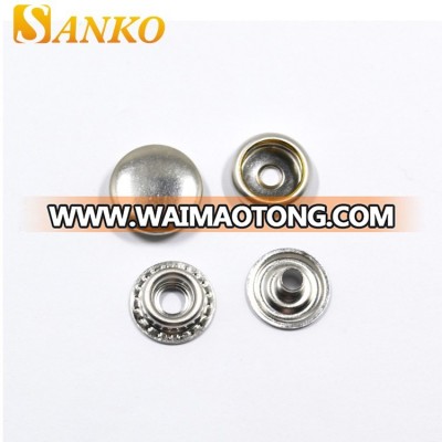 15mm nickel free four parts spring snap button