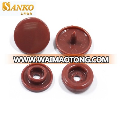 china supplier 15mm colored plastic snap button fastener for jacket