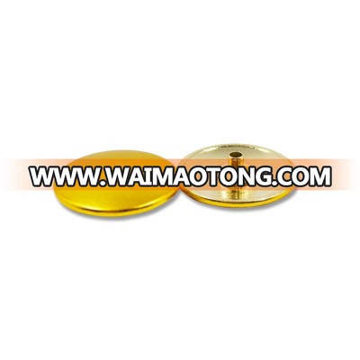 high quality large shiny gold custom alloy snap button for clothes