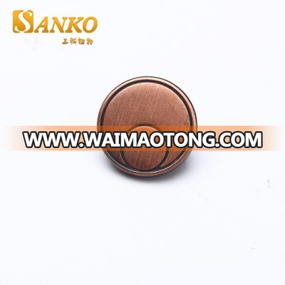 High end custom decorative garment metal button snaps for leather from China